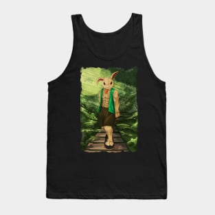 Rabbit, Skateboard, Skater, Fantasy, Bunny, Halfpipe Tank Top